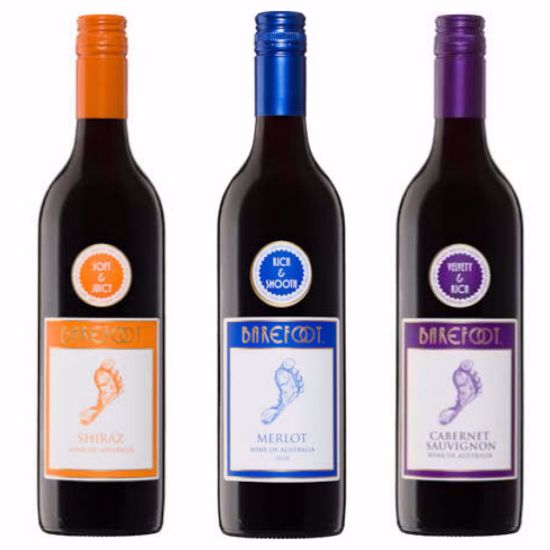 Picture of THE RED KEEP - 3 BAREFOOT RED WINE FLAVOURS