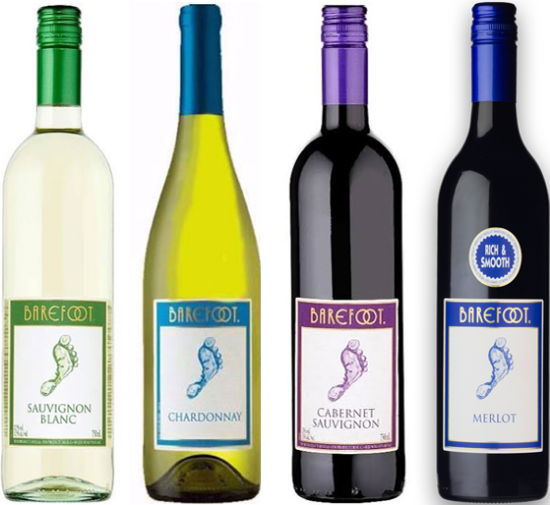 Picture of HORSES FOR COURSES - BAREFOOT BLANC, CHARDY, CAB, MERLOT