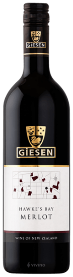 Picture of GIESEN ESTATE MERLOT NEW ZEALAND 2019