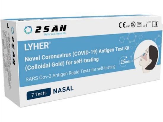 Picture of LYHER COVID-19 Rapid Antigen Test Kit Single (Nasal Swab)